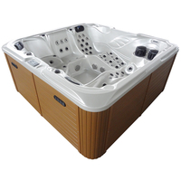 Spa extérieur Deluxe 100 Jets ETL approuvé Whirlpool USA en acrylique avec fonction Jaquzzi