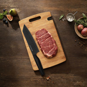 <span class=keywords><strong>Couteau</strong></span> Kiritsuke de 7 pouces <span class=keywords><strong>avec</strong></span> lame creuse et <span class=keywords><strong>planche</strong></span> à découper en bambou, ensemble <span class=keywords><strong>avec</strong></span> aiguiseur à couteaux - Product Image 1