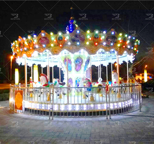 Bán Vòng Xoay Ngựa Khúc Merry Go Hình Tròn 16 Chỗ Ngồi - Product Image 3