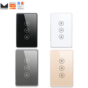 DUOMEI-Abridor de puerta enrollable inteligente <span class=keywords><strong>WiFi</strong></span> para Tuya, Interruptor táctil compatible con Alexa, interruptores de puerta de garaje enrollables, Material de aluminio 10A - Product Image 1