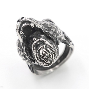 Stilvoller Unisex Retro Skandinavischer Eis-Atom-<span class=keywords><strong>Wolf</strong></span> Edelstahl Viking Werwolf-<span class=keywords><strong>Ring</strong></span> für Männer und Frauen Party - Product Image 6