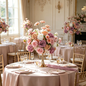 Customize High Quality Pink Flower Ball 40cm Flower table Centerpieces for events stage Decoration - Product Image 1