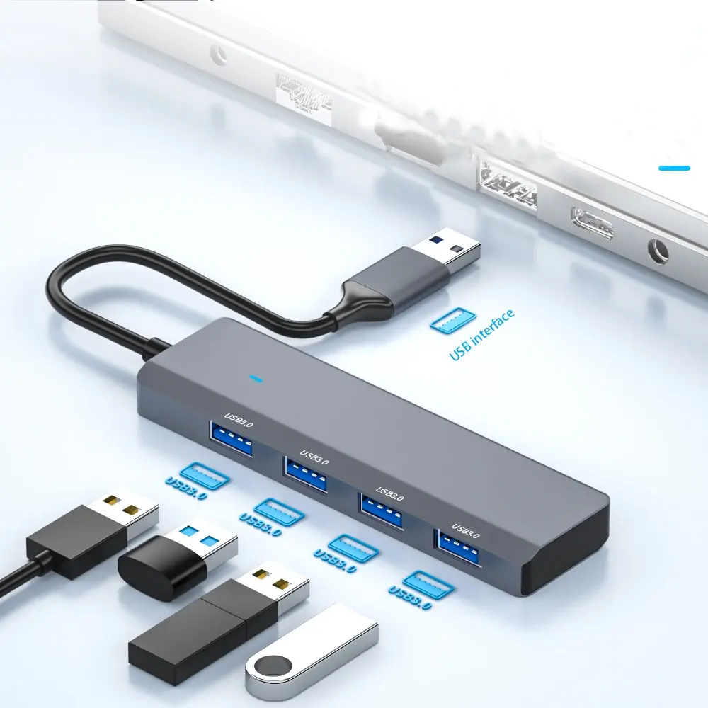 One To Seven Docking Station Multifunctional Hub USB3.0 HUB Computer Connection Keyboard And Mouse Hard Drive Extender