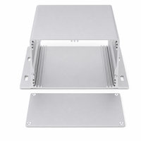 Boîtier en alliage d'aluminium argenté 150*72mm, compartiment pour batterie, boîte de commande d'alimentation, indice de protection IP54, longueur personnalisée, léger