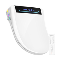 Siège de toilette bidet électrique automatique haut de gamme avec siège chauffant et couvercle à fermeture douce pour salle de bain moderne