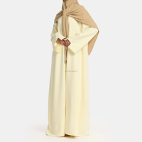 Willson Groothandel Hoge Kwaliteit Islamitische Kleding Op Maat Gemaakt Zachte, Aangenaam Aanvoelende Abaya Elegante Islam Kerk O-hals Bescheiden Abaya