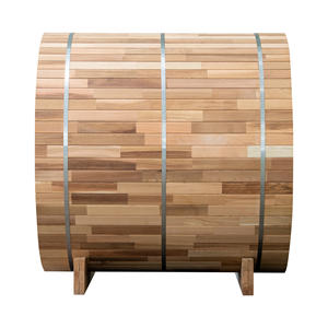 Sauna Exterior de Lujo Coasts, Sauna de Vapor de Madera de <span class=keywords><strong>Cedro</strong></span> Rojo Canadiense para 4 Personas, Sauna de Barril de Madera - Product Image 5
