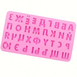 Moule en silicone personnalisé avec logo, lettres russes, chiffres, forme de chocolat, sans BPA, pour résine, fabrication artisanale, OEM/ODM - Product Image 3