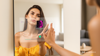 Miroir de salle de bain intelligent MIRROH.AI OEM/ODM, Android 11, Bluetooth, écran tactile, TV, écran HD 21,5 pouces, indice de protection IP65, pour hôtel, salon