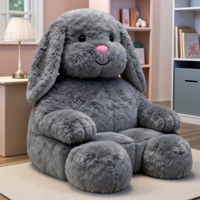 Canapé-lit en forme de lapin ou d'ours, design personnalisé, luxe moderne, pour hôtel, avec rembourrage en éponge et tissu