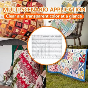 6/12/18/20 Inch Acrylic Transparent Fabric Sewing Cutting <strong>Ruler</strong> Cutting Board for Garment Pattern-making <strong>Tailor's</strong> <strong>Ruler</strong> - Product Image 2