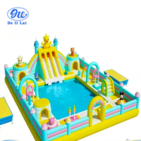 Équipement de parc aquatique mobile, jeu de défi aquatique pour enfants, piscine gonflable, support de toboggan, fabricant de piscines