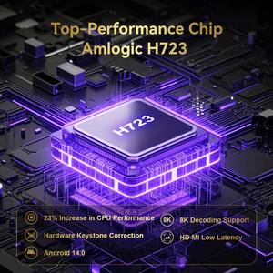 JUNUO Mini Projetor Real de 200 ANSI Lumens, o Mais Brilhante do Mundo, 8K, TURN1 Android14 - Product Image 4