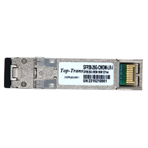 Transceptor CWDM DWDM bidireccional monomodo SFP28 CPRI 25G TSFP28-25G-XXX para transporte frontal y medio de red 5G móvil con 3- - Product Image 2