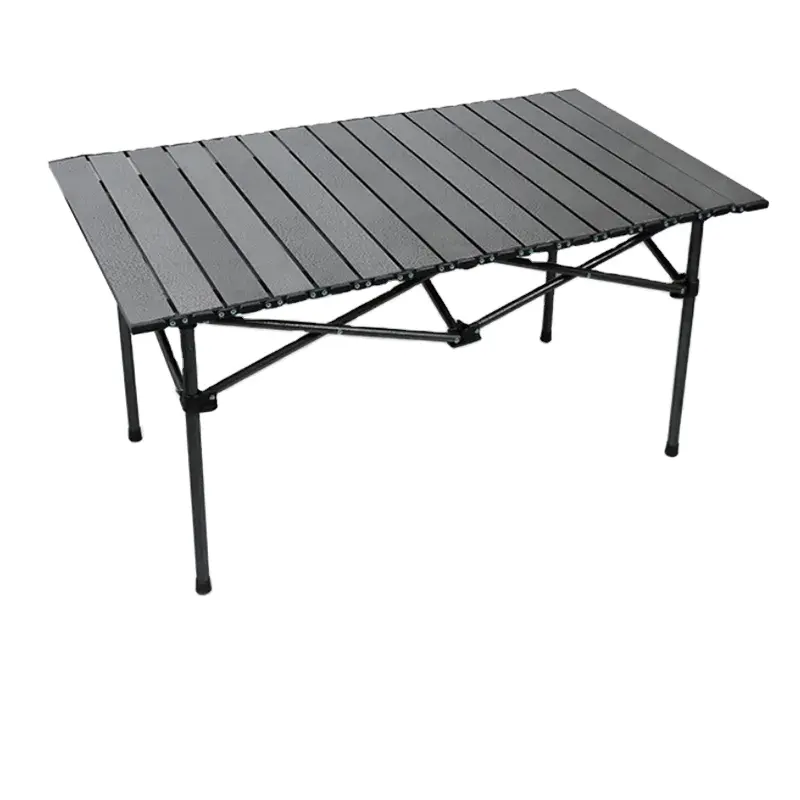 Mesa de acampamento de plástico dobrável multifuncional simples preto 180 75 com ótimo preço