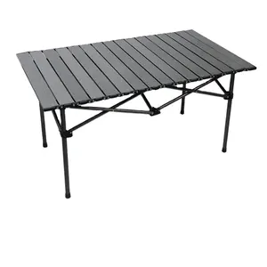 Bambo Plastic Draagbare Outdoor T Opvouwbare Stalen Eettafel Voor Kamperen Met Geweldige Prijs