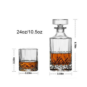 Ensemble de <span class=keywords><strong>carafe</strong></span> à <span class=keywords><strong>whisky</strong></span> en verre/<span class=keywords><strong>carafe</strong></span> à <span class=keywords><strong>whisky</strong></span> et ensemble de verres pour vin/<span class=keywords><strong>carafe</strong></span> à liqueur élégante avec <span class=keywords><strong>bouchon</strong></span> et gobelets en verre - Product Image 4