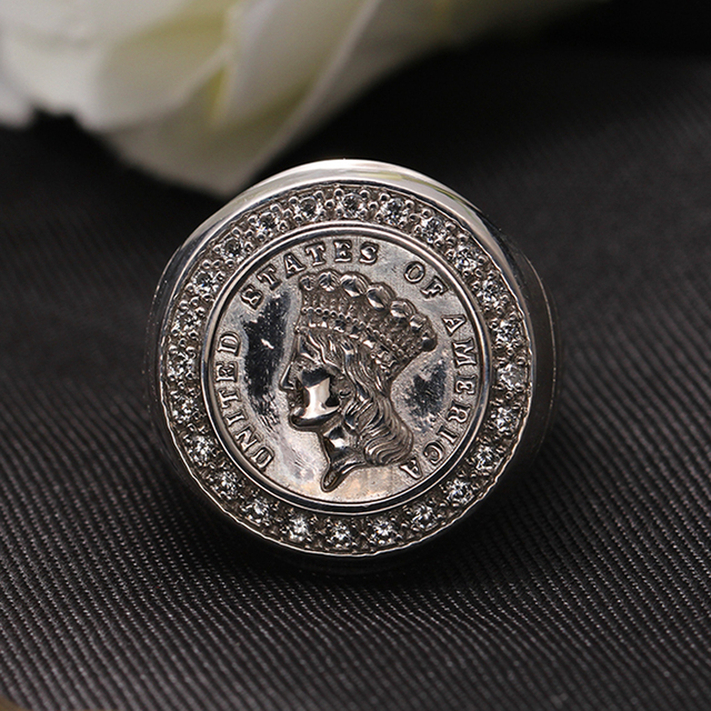 MaiYi BEST Gift for Him Vintage Style Free Engraving the Irishman Ring for Men 925 Silver Moissanite Diamond Daily Wear Ring