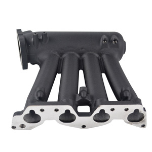 Colector de admisión para Honda Civic EX92-95, piezas de repuesto de aleación de aluminio negro y plateado con tornillos incluidos - Product Image 4