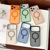 Bon prix pour coque de téléphone magnétique givrée pour iPhone 17 Pro Max, compatible iPhone 16, 14, 12, 11, avec boîte de vente au détail et accessoires en gros