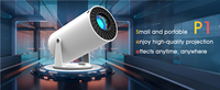 Topleo proyektor Mini portabel, proyektor Mini Cerdas Video Android 11 4K UHD, Hifi, Speaker Hy300 Pro, Beamer LCD untuk teater Rumah