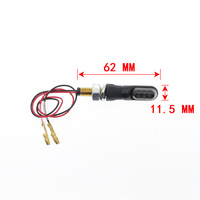 Mini Intermitente LED de Alto Brillo, Luz de Conducción, Lámpara Intermitente para Motocicletas, Impermeable, Indicador Naranja, Homologado E, Delantero, 5W, 4 Lentes