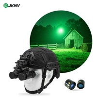 Kacamata Penglihatan Malam Binokuler JKNV PVS31 2061Pro Gen2+ P43 Opsional FOM 1200-2400 50 Derajat FOV Tahan Air Resolusi 64Lp/mm