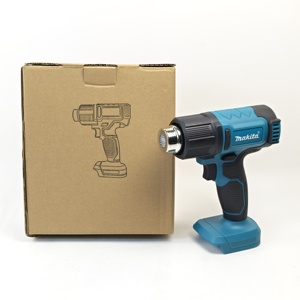 <span class=keywords><strong>Pistolet</strong></span> <span class=keywords><strong>à</strong></span> <span class=keywords><strong>air</strong></span> <span class=keywords><strong>chaud</strong></span> sans fil Makita de qualité industrielle pour 550C 300W, double <span class=keywords><strong>batterie</strong></span>, haute température, débit d'<span class=keywords><strong>air</strong></span> de 200 L/min, portable - Product Image 1
