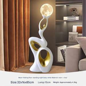 홈 데코 창의적인 소녀 조각상 모양의 레진 공예 장식품 바 사무실 가구 거실 가구 장식 - Product Image 6