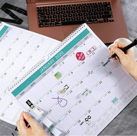Kalender kustom-18 bulan kalender dinding tebal perencana kertas kalender murah