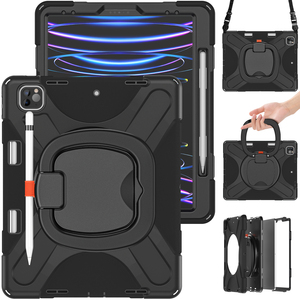 Capa Resistente para <span class=keywords><strong>Tablet</strong></span> iPad Pro 12.9 Polegadas 2022/2021/2020/2018 com Protetor de Tela Integrado e Alça de Ombro à Prova de Choque - Product Image 1