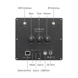 Tấm khuếch đại 2.1 kênh 50W + 50W + 100W núm xoay 24V DC ADAPTER EQ âm lượng giai điệu bass cho Diy Loa Kit - Product Image 2
