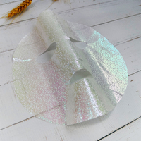 Masque facial en tissu Tencel haute performance 35 g/m² personnalisé, anti-brillance, sûr et coloré, motif tournesol laser, 220x200 mm