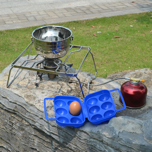 Support de cuisinière portable en acier inoxydable, 265x245x15mm, léger et pliable, pour le camping, le barbecue, le support de pot - Product Image 2