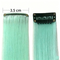Extensions de cheveux synthétiques fluorescentes de 20 pouces, cheveux brillants dans le noir, cheveux à tresser lumineux