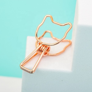 Dễ Thương Vàng Mạ Điện Hoa Mùa Xuân Dây Khác Nhau Fancy Hình Dạng Giấy Kẹp Ảnh Clip Kim Loại Thư Mục Tập Tin Cho Tài Liệu Sử Dụng - Product Image 3