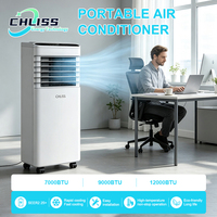 Climatiseur mobile 12000 BTU avec tuyau d'évacuation et kit fenêtre pour appartements locatifs Royaume-Uni France