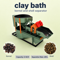 Séparateur de coques d'argile pour bains de mousses, capacité de 4000 kg par heure, pour ligne de broyage de palmiers avec haute efficacité