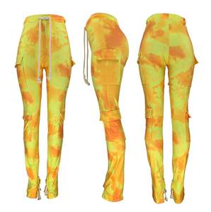 Fornire un campione all'ingrosso da <span class=keywords><strong>donna</strong></span> con stampa di <span class=keywords><strong>pantaloni</strong></span> a vita alta con cinturini in pile <span class=keywords><strong>pantaloni</strong></span> da Jogger da <span class=keywords><strong>donna</strong></span> <span class=keywords><strong>pantaloni</strong></span> <span class=keywords><strong>Cargo</strong></span> Casual con tasca - Product Image 6