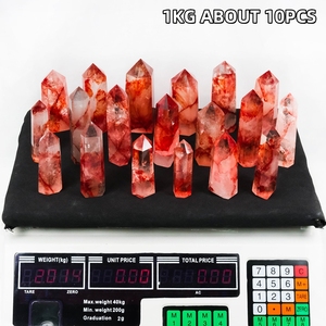 New Arrival tự nhiên Red pha lê điểm bất lửa thạch anh pha lê tháp Wand đối với Quà Tặng - Product Image 4