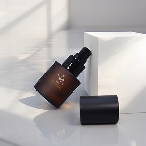 Amber cam damlalık şişe cilt bakımı şişeleri için lüks cilt bakımı serumu pompa Toner için lüks kozmetik kapları ambalaj - Product Image 6