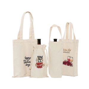 Sac fourre-tout en toile épaisse et grande taille, vierge, en coton, extra large, personnalisable, haut et long, pour bouteille de vin - Product Image 6