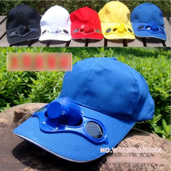 Musim Panas Olahraga Outdoor Cap dengan Solar Sun Power Cool Fan Bisbol