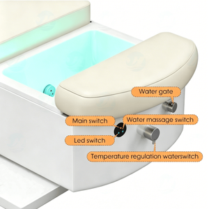 Camilla Japonesa para Spa Capilar con Masaje y Circulación <span class=keywords><strong>de</strong></span> Agua, para Lavado <span class=keywords><strong>de</strong></span> Cabello en Salón <span class=keywords><strong>de</strong></span> Belleza, Spa y Pedicura - Product Image 3