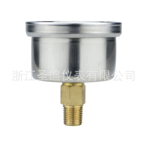 Axial edgeless shock-resistant pressure <b>gauge</b> yn40z stainless steel shock-resistant pneumatic, hydraulic, oil, and <b>vacuum</b> - Product Image 2