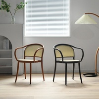 Chaise de salle à manger nordique en aluminium, dossier en maille française, empilable, fauteuil design moderne et minimaliste pour la maison, le café, le restaurant et les entreprises