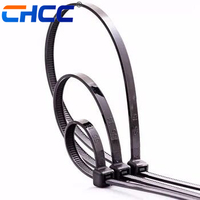 Attaches de câble autobloquantes en nylon 66, 4,8*450 mm, résistantes aux UV, attaches de câble pour la gestion des câbles, vente en gros industrielle