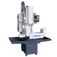 XK7124 Machines de fraisage verticales CNC chinoises, petite fraiseuse CNC, fraiseuse CNC 3 axes pour le métal