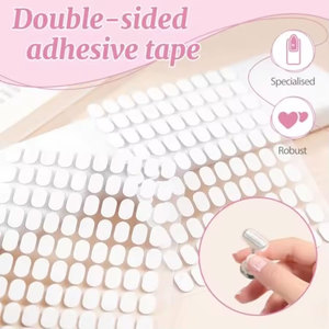 Autocollants transparents pour présentoirs à ongles, <span class=keywords><strong>languettes</strong></span> <span class=keywords><strong>adhésives</strong></span> pour nail art, ruban adhésif double face pour faux ongles et supports de manucure - Product Image 2