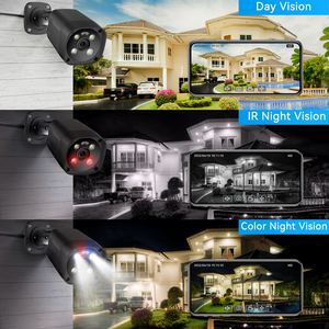 Techage-cámara <span class=keywords><strong>de</strong></span> seguridad Cctv para exteriores, 2K, Poe, a todo <span class=keywords><strong>Color</strong></span>, 4Mp, Ai, Poe, Ip, Xmeye - Product Image 3